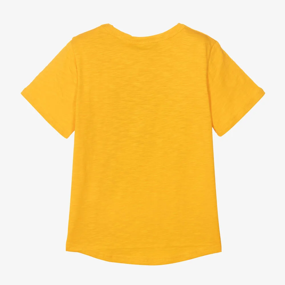 Yellow Cotton Dino T-Shirt